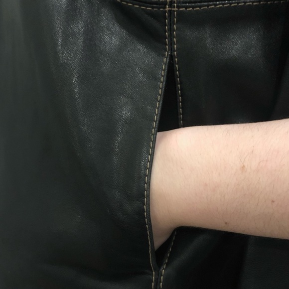 Black Leather Blazer Jacket Jessica Large - Picture 7 of 10